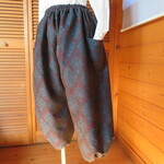 ウールのもんぺパンツ　着物リメイク
