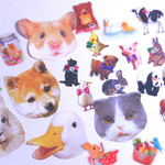 動物シールアソート40枚＋大5枚