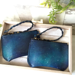 【星空を持ってお出かけ】バッグポーチ  マルチポーチ パスケース  カードケース