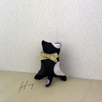 ネコちゃんクリップ  白黒柄