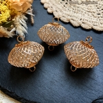 New❤︎【4pcs】大ぶりメッシュ　コネクターチャーム