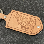 【限定品】牛肉の部位　革製キーホルダー
