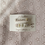 ❁ 再販 ❁ お花の刺繍パッチンピン