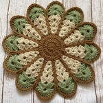 送料込み　花座布団　円座　クッション　おざぶ　マット　チェアパッド　インテリア雑貨　レトロ　ペットマット