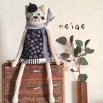 ★neige ⑫つんネコちゃん   ソックアニマル ぬいぐるみ プレゼントに