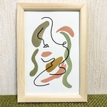 「lady 」イラスト　原画　線画