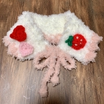 ふわふわいちごのティペット マフラー🍓