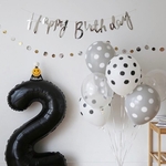 北欧バースデーバルーンセット　パーティー　誕生日　風船