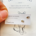 silver 星と月ピアス　樹脂ピアス