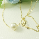 *Ｎ15*高品質あこや真珠☆一粒ネックレス