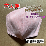 【送料無料】☆ハンドメイドマスク大人用☆