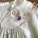 刺繍ブローチ　2個セット