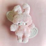 【うさぎ♡ぬいぐるみ】ストロベリーチョコなフワフワうさちゃん♡手のひらサイズのぬいぐるみ♡