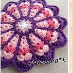 お花の座布団☆ピンクAND紫2**送料無料