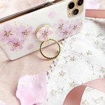 【リング付き】在庫わずか こぼれ桜 🌸 押し花スマホケース