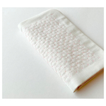  春待ち色刺し子ハンカチ　あじさい　うす桜