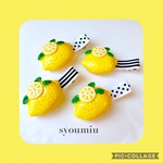 爽やかレモンのヘアクリップ  ベビー&キッズ