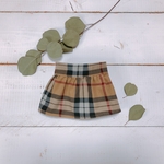 チェックスカート [ beige ] ／犬服 sustainable item