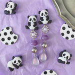 gomesu ANIMAL black ピアス/イヤリング