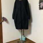ウール　ブラック　バルーンコート💕