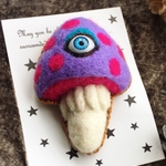 ☆送料込み☆羊毛フェルトきのこMonsterⰦ( ఠఠ̲ఠ )