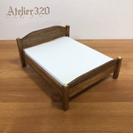 chichi8532様専用　べッド Dタイプ 12cm クイーンサイズ　ミニチュア家具 ドールハウス