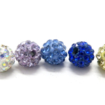 【AFP】シャンバラビーズ　直径約６mm　ミックス　各色１個入り　shbeads-6mix