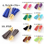 15円！在庫処分 タッセルチャーム 詰め合わせセット【10色20個入り】スエード タッセル紐 チャーム フリンジ タッセル アソートセット【森の雑貨屋さん】