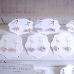 かすみ草ピアス/イヤリング