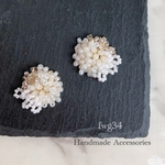 Beads ASOBI white   イヤリング/ピアス
