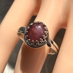 希望の石・・ピンクトルマリン  ring（SV925に変更可能・銀古美カラー)