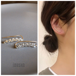 14kgfファルファーレクリア イヤーカフ・ピアス（キャッチレス）k14gf
