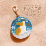 雪うさぎチャーム❄️🐰オレンジ系ダッチversion