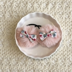 ♡もふリボンヘアゴム♡