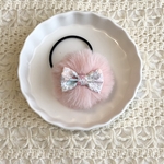 ♡もふリボンヘアゴム♡
