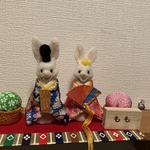 うさぎさんお雛様
