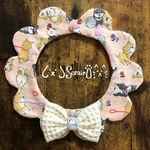ペット用もくもくスタイ♡イヤイヤ柴(ピンク)♡リボンオプション 柴犬 しばいぬ 拒否犬