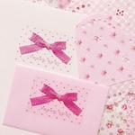 クリア🎀サンキューリボン🎀長方形シール20枚セット♡