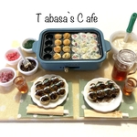 hand made  ミニチュア　ドールハウス　お家で🐙たこパ