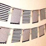 PhotoGarland＊フォトガーランド＊カラフルドットボーダー×英字