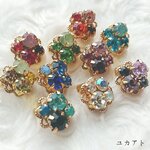 きらきらビジューのマスクチャーム