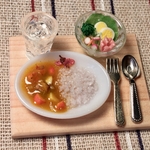 🌸ミニチュアフード　ちょっと懐かしい(？)カレーライスセット