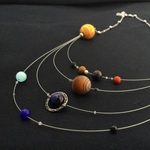 太陽系　九つの惑星ネックレス　シルバーワイヤー②