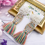 個性的＊volume pearl Impact tassel ピアス /イヤリング