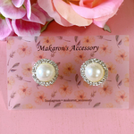 パール×ビジューピアス・イヤリング