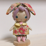 リボン風うさみみちゃん＊花柄