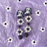 gomesu ANIMAL black ピアス/イヤリング