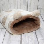 大きめサイズ⭐︎ハリネズミ柄あったかふわふわ可愛い耳付きハリネズミ寝袋（リバーシブル）