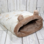 大きめサイズ⭐︎ハリネズミ柄あったかふわふわ可愛い耳付きハリネズミ寝袋（リバーシブル）