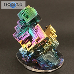 ビスマス結晶 No.217 キューブケース付き [鉱物標本]